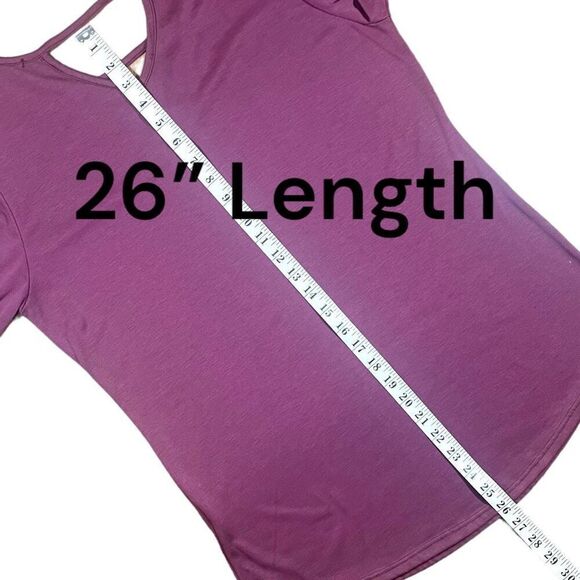 Gyft Dusty Rose Bell- Sleeved Top Sz L - Picture 9 of 11